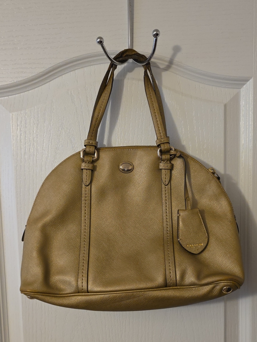 Coach Gold Dome Satchel Handbag